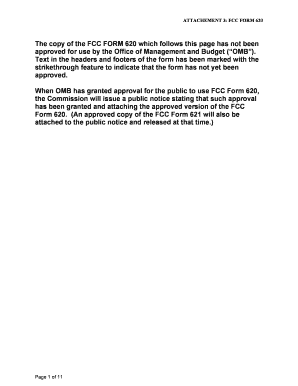 FCC Form 620