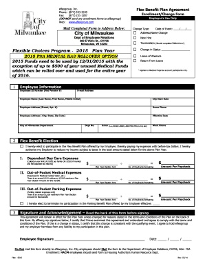 City of Milwaukee Flex Benefit Plan Agreement