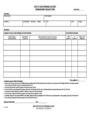 Health Care Spending Account Reimbursement Request Form