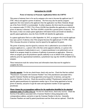 Power of Attorney for USPTO Applications