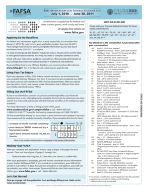 Free Application for Federal Student Aid