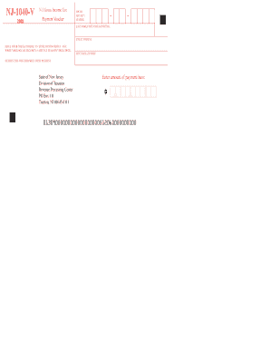 New Jersey Gross Income Tax Payment Voucher