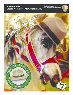 Lil' Junior Ranger Activity Booklet