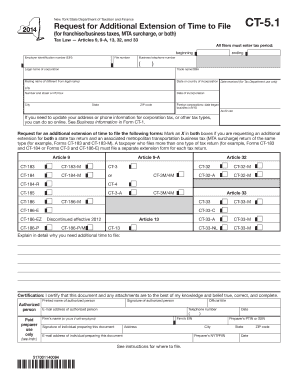New York State CT-5.1 Form