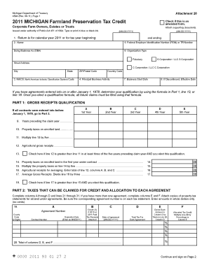 Michigan Farmland Preservation Tax Credit Form 4594