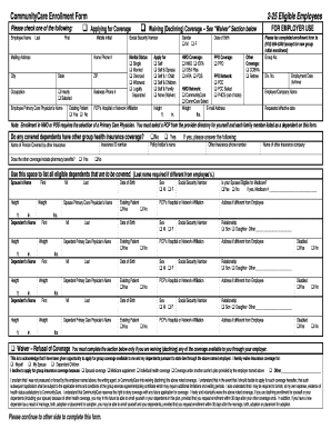 CommunityCare Enrollment Form