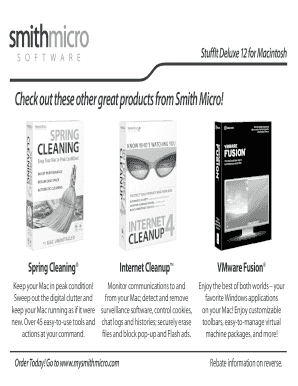 StuffIt Deluxe 12 Rebate Form