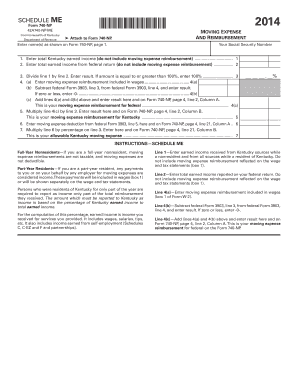 Kentucky Moving Expense Reimbursement Form 740-NP