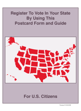 US Federal Voter Registration Form