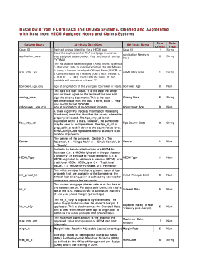 HUD HECM Loan Data Template