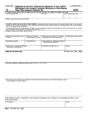 California Form 3525