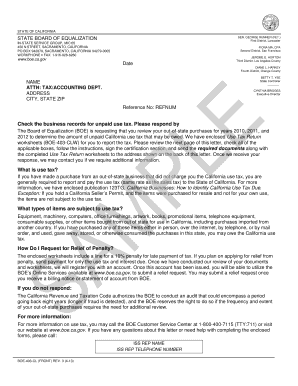 California Use Tax Return Notice