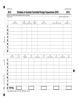 California Form 2416
