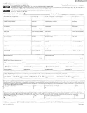 Credit Card Application Form