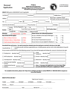 Michigan MIDAP Renewal Application