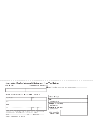 Virginia AST-2 Aircraft Sales and Use Tax Return