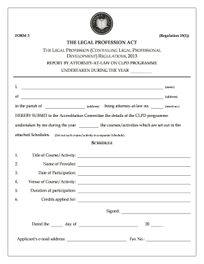 CLPD Programme Report Form