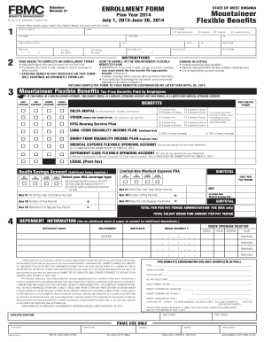 West Virginia Employee Benefits Enrollment Form