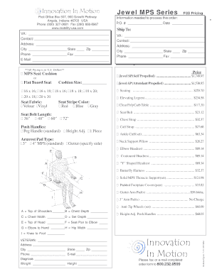 Mobility USA X4 Extreme Wheelchair Order Form