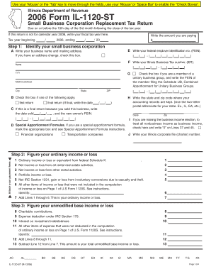 Illinois Form IL-1120-ST