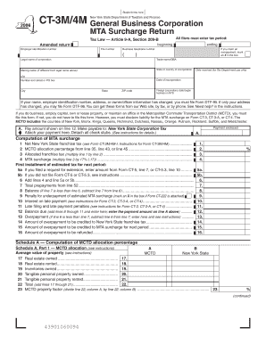New York MTA Surcharge Return