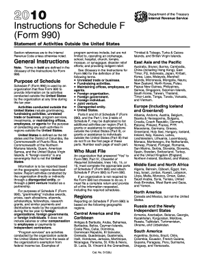Instructions for Schedule F (Form 990)