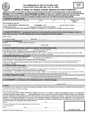 Appeal of Denial of Exemption