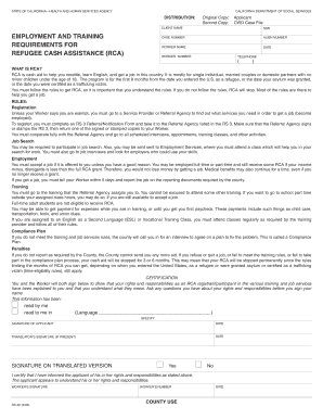 California Refugee Cash Assistance Form