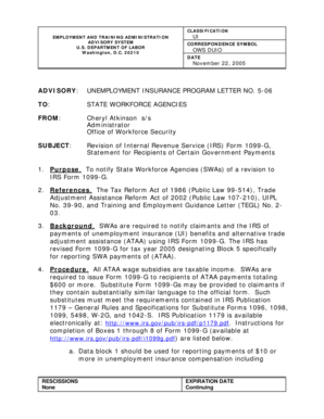 IRS Form 1099-G Advisory