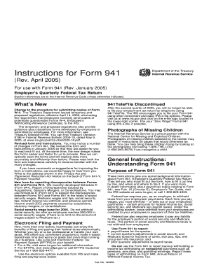 Instructions for Form 941