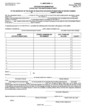 Illinois Petition for Nomination