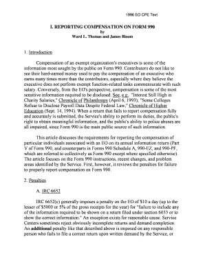IRS Form 990 Compensation Reporting Guide