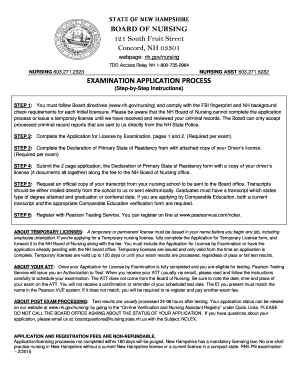 New Hampshire Nursing License Application