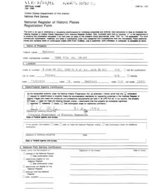 National Register of Historic Places Registration Form