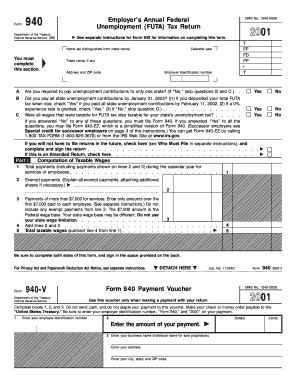 Form 940 Unemployment Tax Return