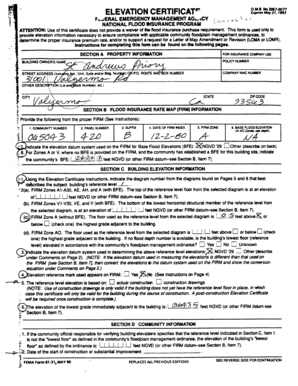 Elevation Certificate
