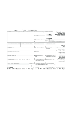 Form 1099-B Proceeds from Broker and Barter Exchange
