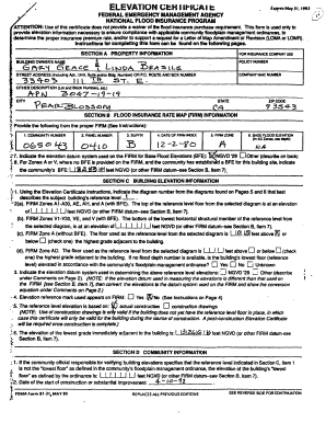 Elevation Certificate