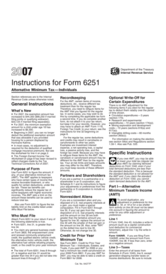 Instructions for Form 6251
