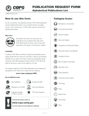 Publication Request Form
