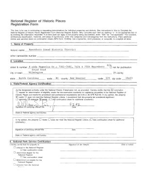 National Register of Historic Places Registration Form