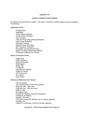 Public Housing Pre-Application Form