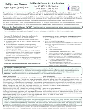 California Dream Act Application