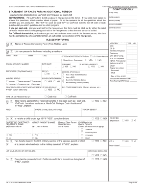 Supplemental Application for CalFresh and Request for Cash Aid