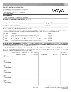 Beneficiary Designation Form