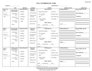 SCIP Documentation Form