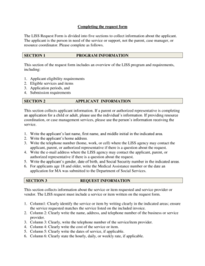 LISS Request Form