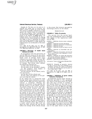 IRS Gross Estate Valuation Regulations