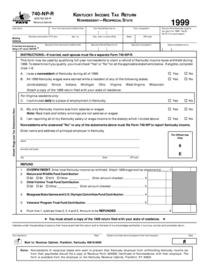 Kentucky Nonresident Income Tax Return