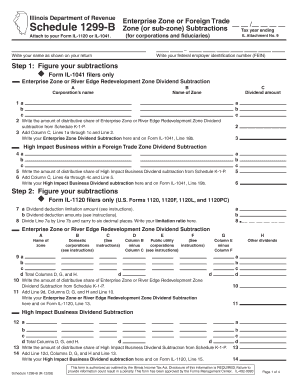 Illinois Schedule 1299-B